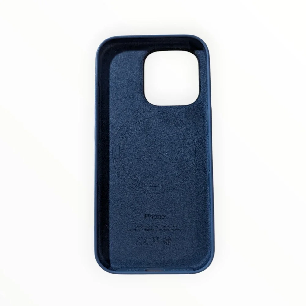 R1-Poly Apple Silicone Soft Magsafe Case for Apple‎ iPhone 16 Pro Denim Blue